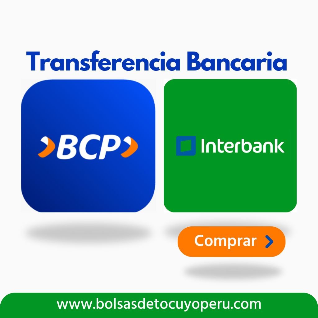 Compra tus bolsas ecológicas con Transferencias Interbancarias